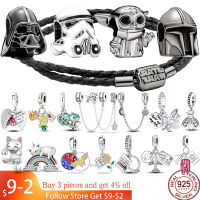 ขายร้อน 925 เงินสเตอร์ลิง Charms Star Wars ลูกปัดเหมาะกับสร้อยข้อมือ Pandora Star Wars Plata De Ley 925 เงิน DIY เครื่องประดับ-Gamekj