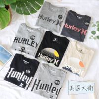 TOP☆ เสื้อยืดแขนสั้น พิมพ์ลาย Hurley สําหรับผู้ชาย0021820Wsg) อเมริกันเดวิด