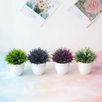 1 Pcs Artificial Green Plants Phoenix Potted  Simulation Grass Ball Home Living Room Decoration Festival Party Office Ornaments Artificial Flowers  Pl