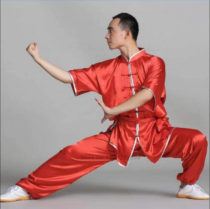 2023 cina tai chi shaolin kung fu seragam wushu pakaian seni bela diri ...