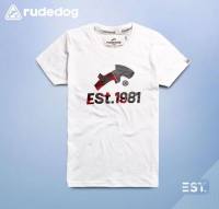 Rudedog เสื้อยืดชาย รุ่น Est. สีขาว (ราคาต่อตัว)