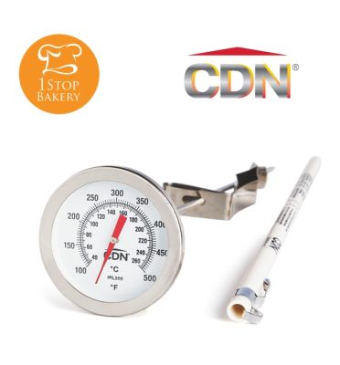 CDN IRL500 Turkey Deep Fry 2 in Dial 12in Stem with S/S Clip Thermometer/ ที่วัดอุณหภูมิอาหาร