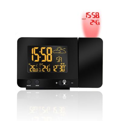 【Worth-Buy】 นาฬิกาปลุกเครื่องชาร์จ Usb เลื่อนคู่ไฟแบ็กไลท์สัญญาณเตือนนาฬิกาตั้งโต๊ะด้วยอุณหภูมิและเวลาฉาย