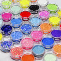 Sparkly Candy Sweater Effect เล็บแวววาวผงน้ำตาลสีรุ้ง Chrome Pigment Dust สำหรับตกแต่งเล็บมือ-UHG MALL