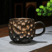 Japanese ceramic cup coffee cup milk juice hammer pattern ceramic tea cup coffee cup RETRO MUG creative gift Drinkware Handgrip
