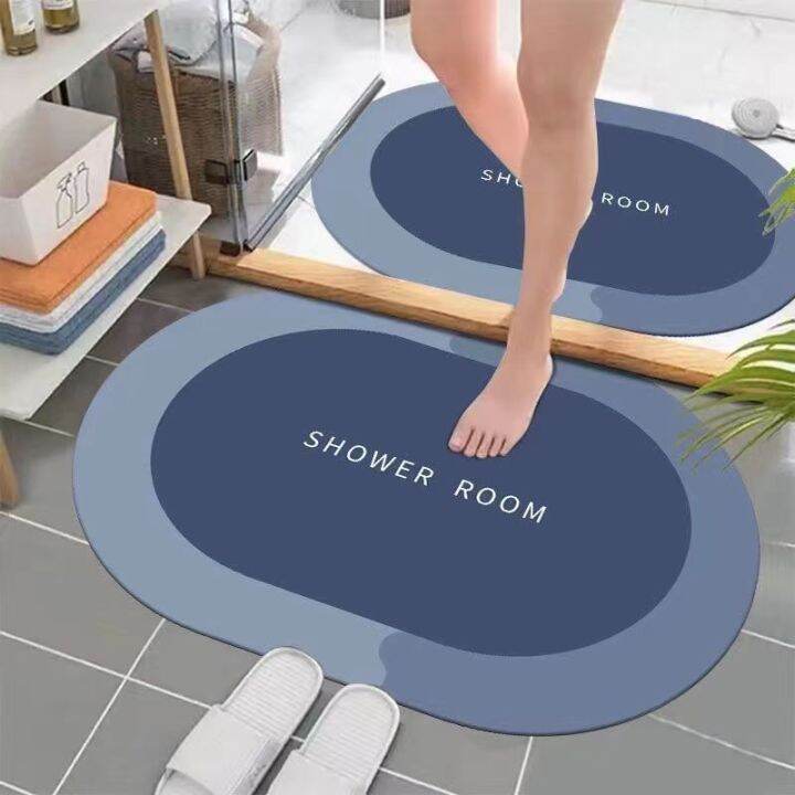 Diatom mud mat bathroom absorbs water Lazada PH