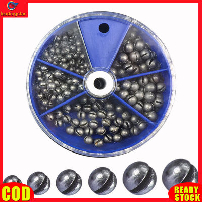 LeadingStar RC Authentic 205pcs Fishing Weights Sinkers With Storage Box 5 Sizes Assortment Box Fishing Accessories (0.2g/0.28g/0.38g/0.5g/0.8g)