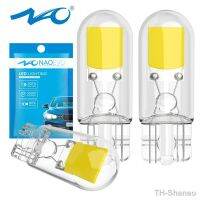 【LZ】❏◇  NAO W5W T10 LED Light For Car Interior Lamp 5W5 12V 6500K 194 168 COB Glass Auto Indicator License Plates Dome Map Reading Bulb