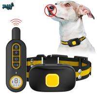 ZZOOI Electric Training Collar for Dogs 500m Remote Control Anti-Bark Vest for Pet Rechargeable Waterproof Vibration With LED Display