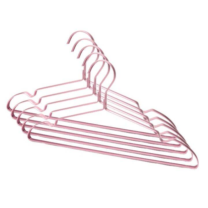 matte-hangers-for-coat-clothes-display-storage-organizer-metal-durable-laundry-drying-rack-wardrobe-spave-save-pants-hanger-5pcs-clothes-hangers-pegs