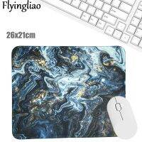 （A LOVABLE） Water Wave MarbleOfficePad Kawaii LaptopMat Anti Slip Desk MatsDeskPad Wrist