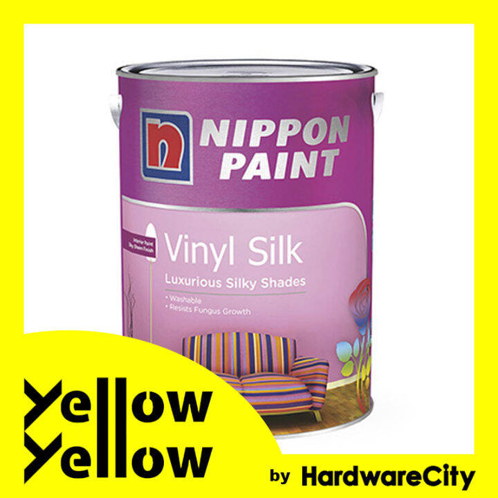 Nippon Paint Vinyl Silk 5L (ALL COLORS AVAILABLE) Lazada Singapore