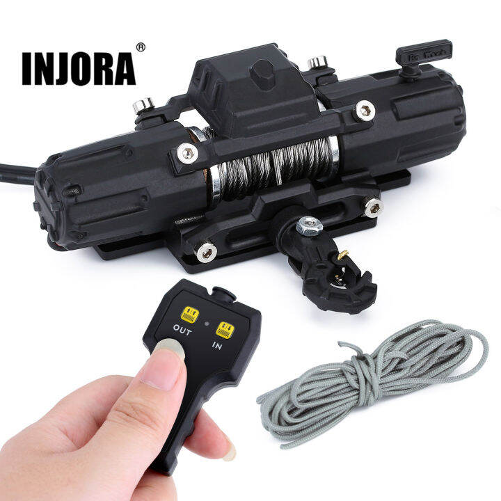 injora-dual-motors-automatic-winch-wireless-remote-controller-system-for-1-10-rc-crawler-car-axial-scx10-90046-traxxas-trx4-trx6