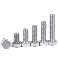 2pcs 38-16 316 stainless steel outer hexagon screws external hex head screw mechanical bolts fasten bolt DIN933