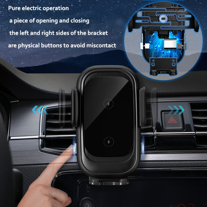 ที่วางศัพท์มือถือในรถยนต์-wireless-fast-charge-smart-sensor-car-wireless-charger-เหมาะสำหรับ-apple-samsung-และสมาร์ทโฟนอื่นๆ