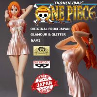 Figure ฟิกเกอร์ งานแท้ 100% แมวทอง Banpresto จากการ์ตูนเรื่อง One Piece วันพีซ เต็มพิกัดสลัดจอมลุย วันพีช Glamour &amp; Glitter Nami นามิ ชุดเดรส Ver Original from Japan Anime อนิเมะ การ์ตูน มังงะ คอลเลกชัน New Collection manga Model โมเดล