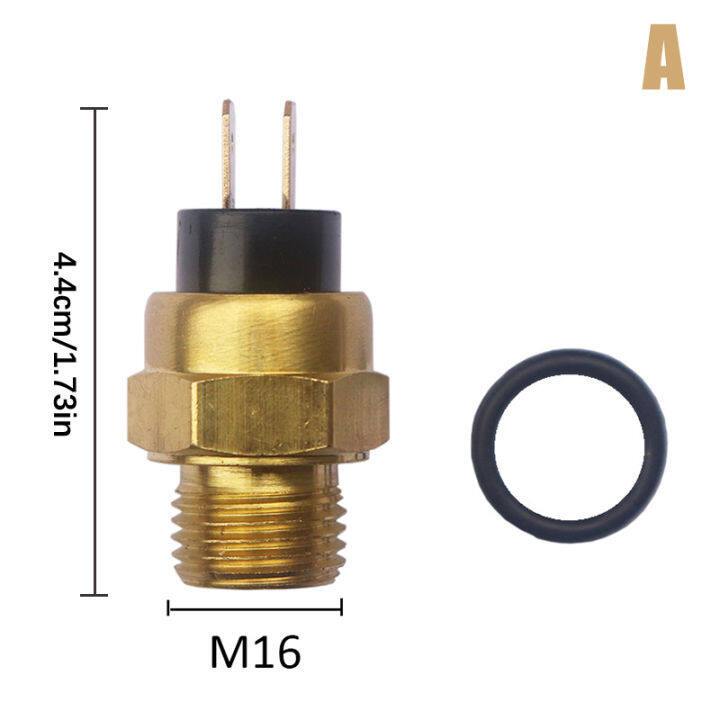 Kingbe M14 M16 Motorcycle Electric Radiator Coolant Fan Water Temperature Thermostat Switch Temp 6197