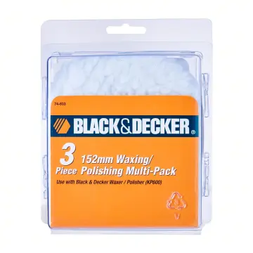 Black and Decker 152mm Waxing/Polishing Pad - 3 Piece - Hardware Specialist