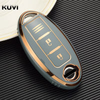 โครงเปลือกนอกเคส Kunci Remote Mobil TPU Fob สำหรับนิสสันแคชคายย์จู๊ค J11 J10 X-Trail T32 T31เตะ Tiida Pathfinder Note สำหรับ Infiniti