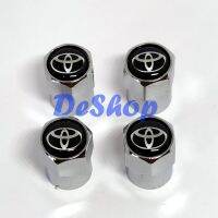 (promotion++) จุกลมยางรถยนต์ พร้อมโลโก้ Toyota 1 ชุด (4 อัน) - Car Tire Valve Caps สุดคุ้มม อะไหล่ แต่ง มอเตอร์ไซค์ อุปกรณ์ แต่ง รถ มอเตอร์ไซค์ อะไหล่ รถ มอ ไซ ค์ อะไหล่ จักรยานยนต์