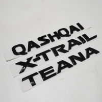 QASHQAI โลโก้สัญลักษณ์สติ๊กเกอร์เคลือบเงาสีดำ X-TRAIL T Runk สติ๊กเกอร์สำหรับนิสสันเทียน่าตระเวน GTR QASHQAI X-TRAIL นิสสันลำต้นสติ๊กเกอร์