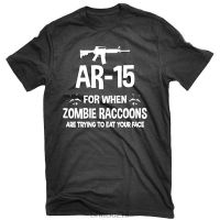 Zombie Raccoons Ar15 Pro Gun Funny Men Tshirt Hiphop Cool Mens Tshirt Cotton Print Tees And 100% cotton T-shirt