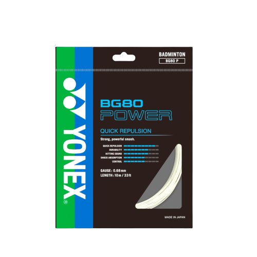 YONEX BG 80 POWER Badminton Strings White | Lazada PH