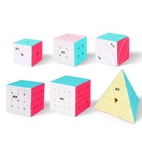 Qiyi Neon 2x2 3x3 Magic Cube 4x4 5x5 Speed Cube Maple Leaves lvy pyramid Education Toy for Children Cubo Magico Puzzle