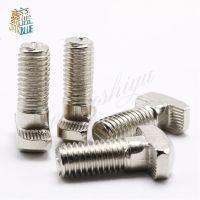 5pcs 4040/4545 Series M8 Hammer Head T Bolt Screw Nickel Plated For 4040/4545 Aluminum Profile T-slot M8x16/12/16/20-45mm