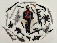 [XL]3.75 "Gi Joe Lanard The Corps Black Ninja #01พร้อมอุปกรณ์เสริม5ชิ้นหุ่นแบบสุ่ม