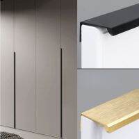 ☍ Hidden 800-1200mm Long Cabinet Handles Cupboard Pull Aluminium Alloy Brushed Gold Long Closet Drawers Wardrobe Door Handle