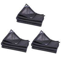 3X Sun Mesh Sunblock Outdoor Garden Anti-Uv Sunscreen Shade Sails Sunblock Shade Cloth Net for Plant Greenhouse Car