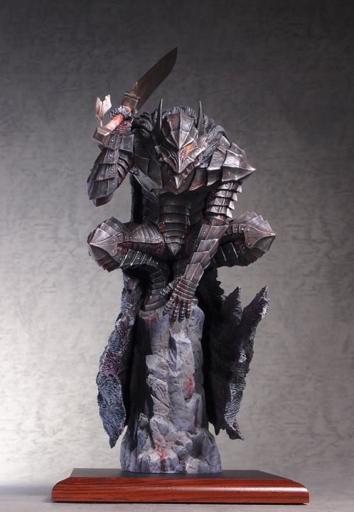 โมเดล-ฟิกเกอร์-gecco-studio-จากการ์ตูนเรื่อง-berserk-berserker-armor-เบอร์เซิร์ก-นักรบวิปลาส-guts-black-นักรบดํา-กัทส์-1-8-crazed-warriors-ชุดเกราะนักรบคลั่ง-soldier-swordsman-resin-statue-ver-complet