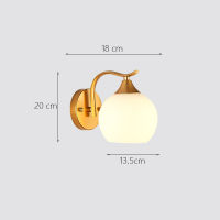 Decorative Led Wall Lamp Iron Night Reading Beside Lamp Home Stairs Vintage Loft Sconce Wall Lights Glass Ball Gold Black E27