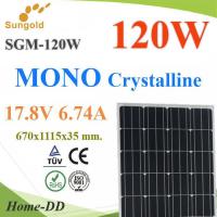 แผงโซลาร์เซลล์ 120W MONO Crystalline Solar PV Module 18V กรอบอลูมิเนียม Powitt รุ่น MONO-120W