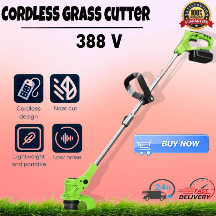 Cordless Grass Cutter 388V Best Grass Cutter 2023 Lastest Model Lazada PH