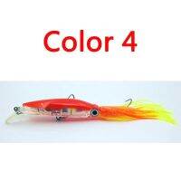 1Pcs ขนาดใหญ่ Squid กระโปรง Trolling เหยื่อ Hardbody ตกปลา24ซม./40G Fishing Lure ปลาทูน่า6สี Squid Bionic เหยื่อ