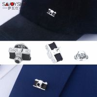 {EDDLYT} SAVOYSHI Vintage กล้องรูปร่างผู้ชาย Lapel Pin เข็มกลัด Pins Fine ของขวัญสำหรับบุรุษแฟชั่นเข็มกลัด Collar Party เครื่องประดับหมั้น