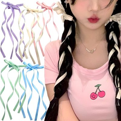 【CC】▨☁  2pcs Bow Hairpins Hairpin Korean Female Hair Barrettes Headwear Accessories