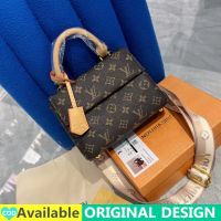 กระเป๋าถือ LV Cluny Bb ขนาดเล็กของแท้,กระเป๋าสะพายสำหรับผู้หญิง Lv Cluny Bb 2023ใหม่กระเป๋าแมสเซนเจอร์เกาหลีพิมพ์ Unisex แฟชั่นตัวอักษรกระเป๋า Dompet Koin การ์ดกระเป๋าสะพายขนาดเล็กกระเป๋ามีที่จับคลาสสิกวินเทจทรงกระบอกกระเป๋าโทรศัพท์กระบอกช้อปปิ้ง