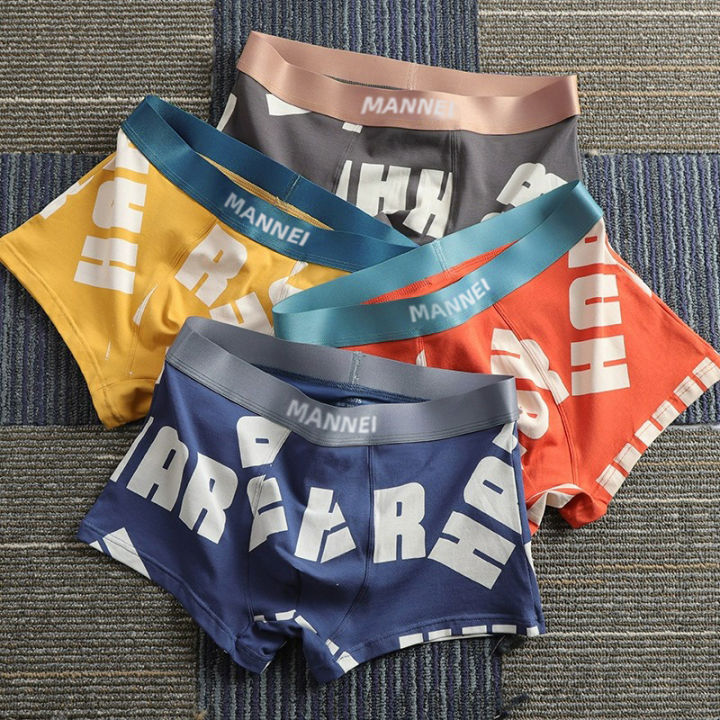 Men's Underwear Boys Cotton Summer Breathable Boxers Head Boxers Panties  Sports Men's Shorts Head Teenagers