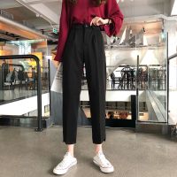 30815 Casual Loose All-Match Straight Trousers Ankle-Length Pants Min