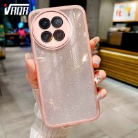 VRQR เคสสำหรับ Vivo โทรศัพท์ X90 pro เคสกันกระแทกรวมทุกอย่างแบบโปร่งใสไล่ระดับสีเคสลายกากเพชรระดับไฮเอนด์