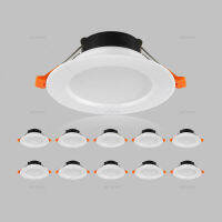 QIUBOSS 10 Pcs LED Downlights โคมไฟเพดาน220V LED ห้องครัว3W 5W 7W LED Spot ไฟ6นิ้วโคมไฟสำหรับในร่ม