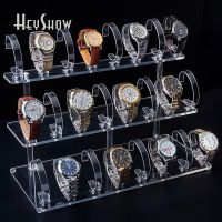 【LZ】✆❀⊙  Universal Acrylic Watch Display Stand Base Transparent Smartwatch Shelf Stairs Holder For Watch Shop Show