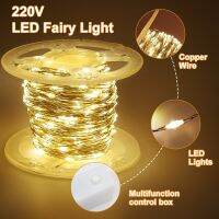 ZZOOI Christmas Lights Holiday Fairy Led 10M-100M 8mode Waterproof Copper Wire EU Plug String Light Outdoor Garland Lamp For Tree