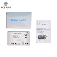 pcbfun EWelink สวิตช์ DC7-32V โมดูลรีเลย์ WiFi อัจฉริยะเครื่องจับเวลาระบบรีเลย์รีโมทคอนโทรลไร้สายแบบ Inching/ล็อกตัวเองสำหรับ Google Home