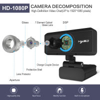 【Direct-sales】 HD 1080จุดเว็บแคม USB Cam ในตัว HD ไมโครโฟนวิดีโอโทรกล้องเว็บเว็บแคมวิดีโอไวด์สกรีนสำหรับแล็ปท็อปพีซีคอมพิวเตอร์