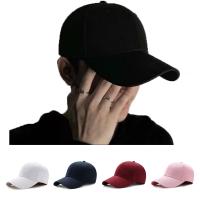 Unisex Black Casquette Solid Color Baseball Cap Men Women Cotton Caps Casual Snapbcak Hats Outdoor Dad Cap Size Adjustable Cap