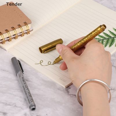 [Preferred] ปากกามาร์กเกอร์ กันน้ํา สีทอง และสีเงิน สําหรับวาดภาพ DIY [ขาย] 5211042✗№✽